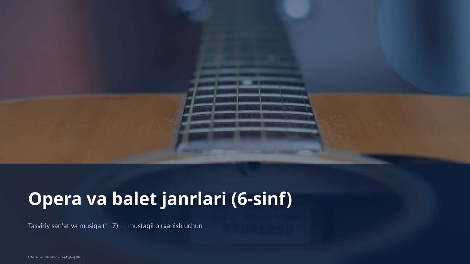 Tasviriy san'at va musiqa (1–7)