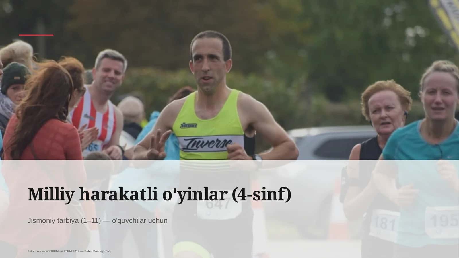Milliy harakatli o'yinlar (4-sinf)