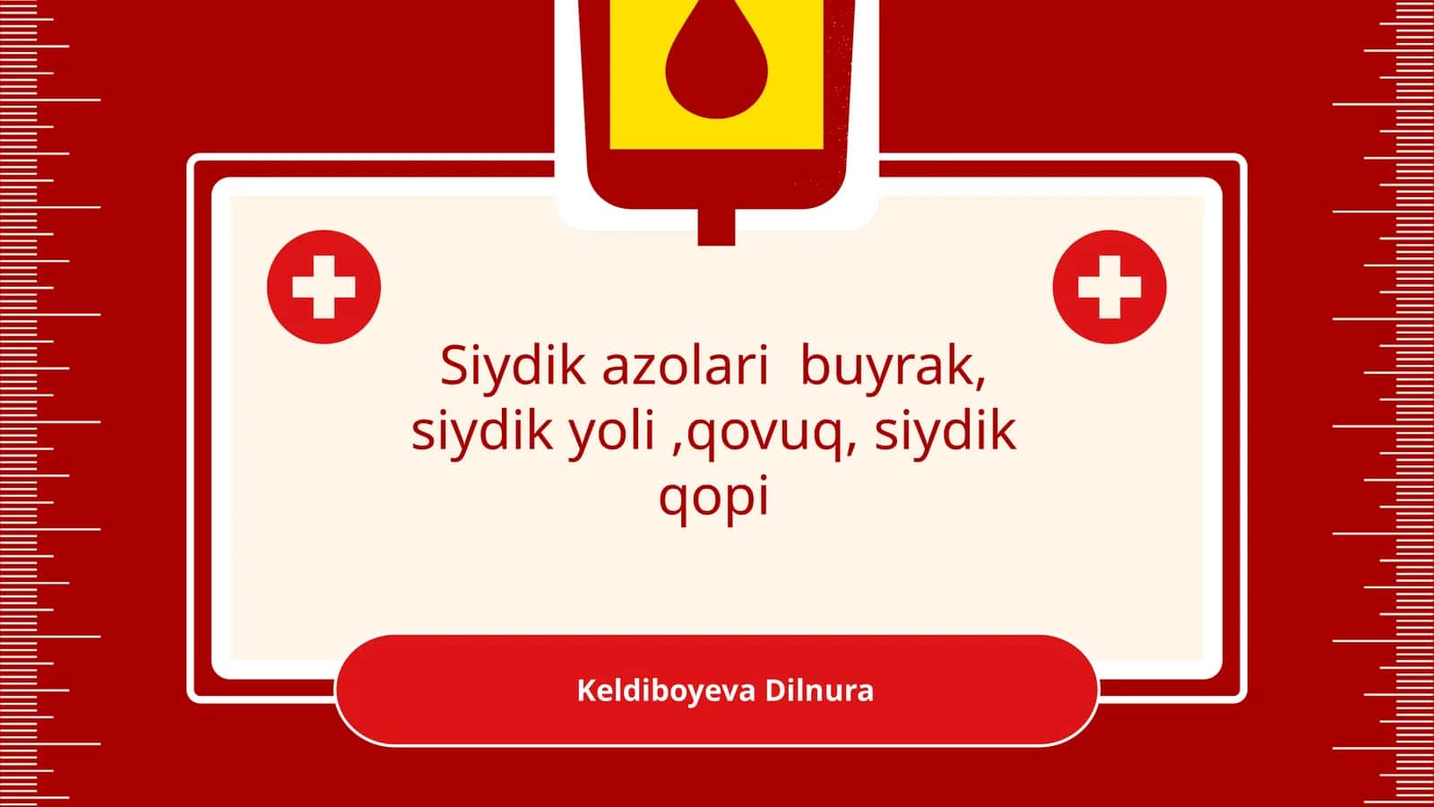 Siydik buyraklariga tegishli tahlil