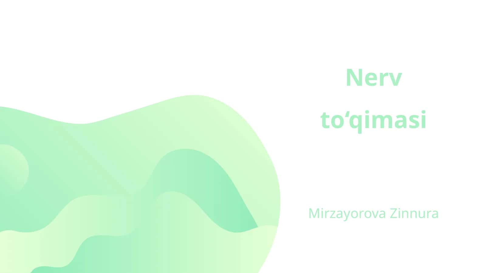 Nerv to‘qimasi