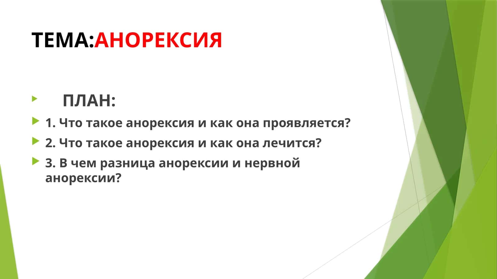 АНОРЕКСИЯ