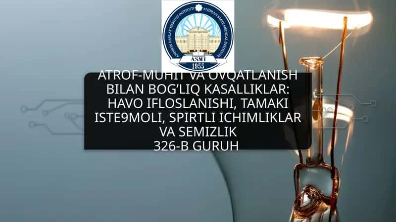 atrof muhit va ovqatlanish bilan bog’liq kasalliklar patologik fiziologiya