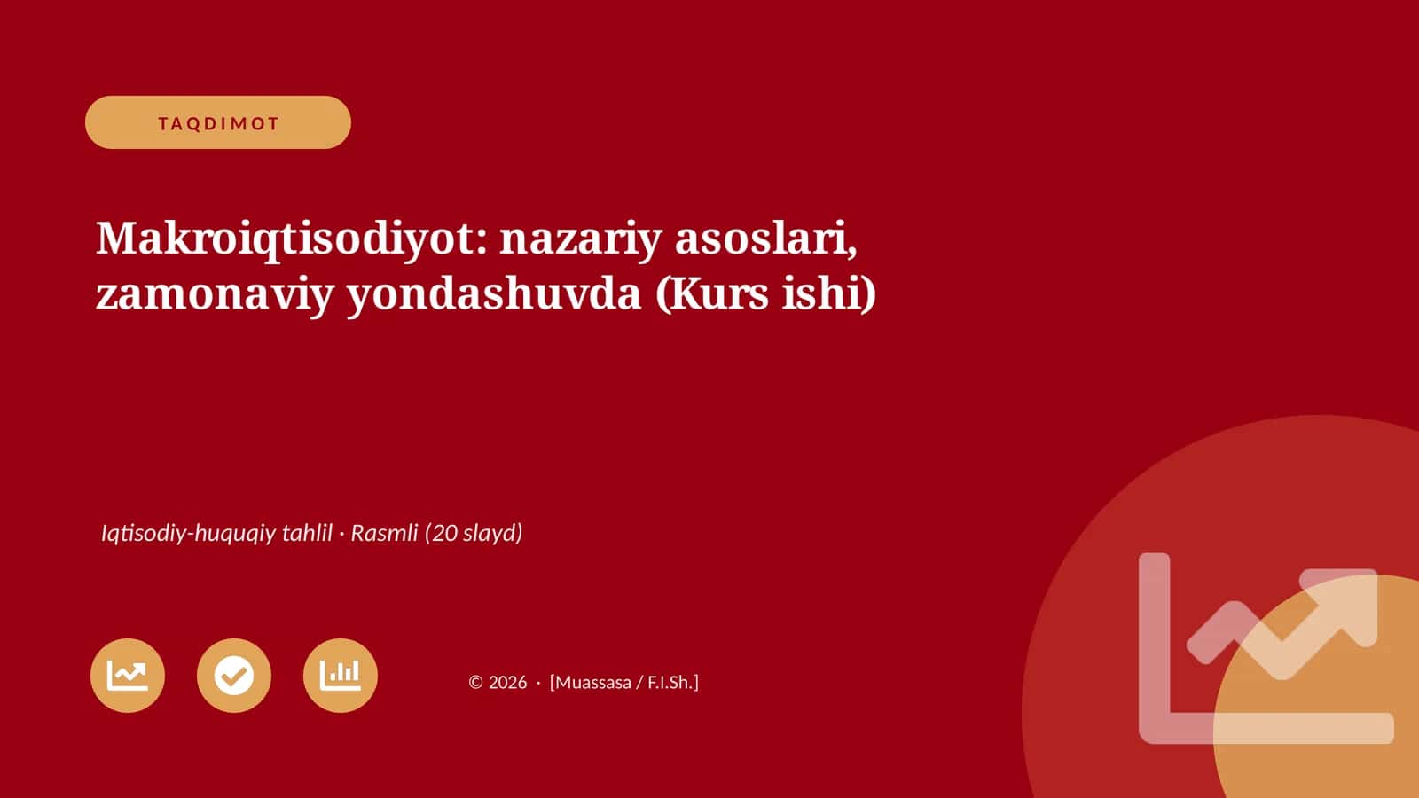Makroiqtisodiyot: nazariy asoslari, zamonaviy yondashuvda (Kurs ishi)