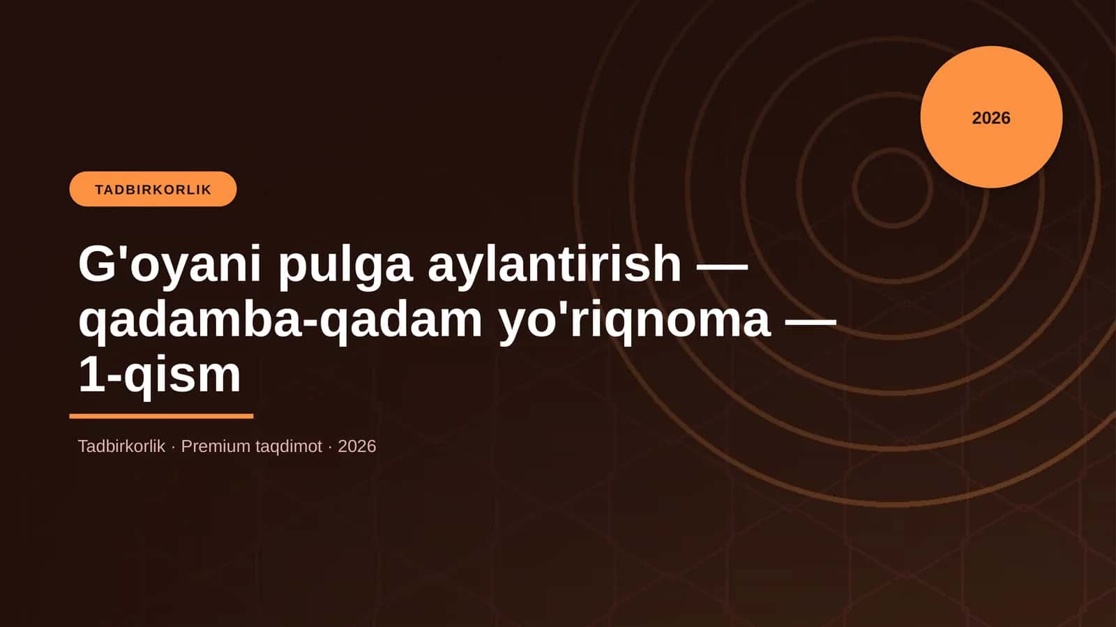 G'oyani pulga aylantirish — qadamba-qadam yo'riqnoma — 1-qism