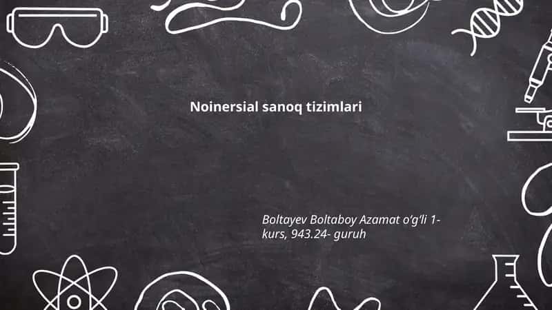 Noinierial sanoq tizimlari