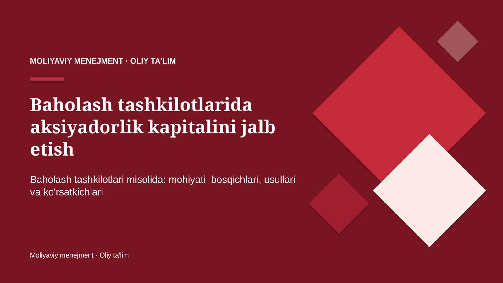 baholash tashkilotlarida aksiyadorlik kapitalini jalb etish 4794