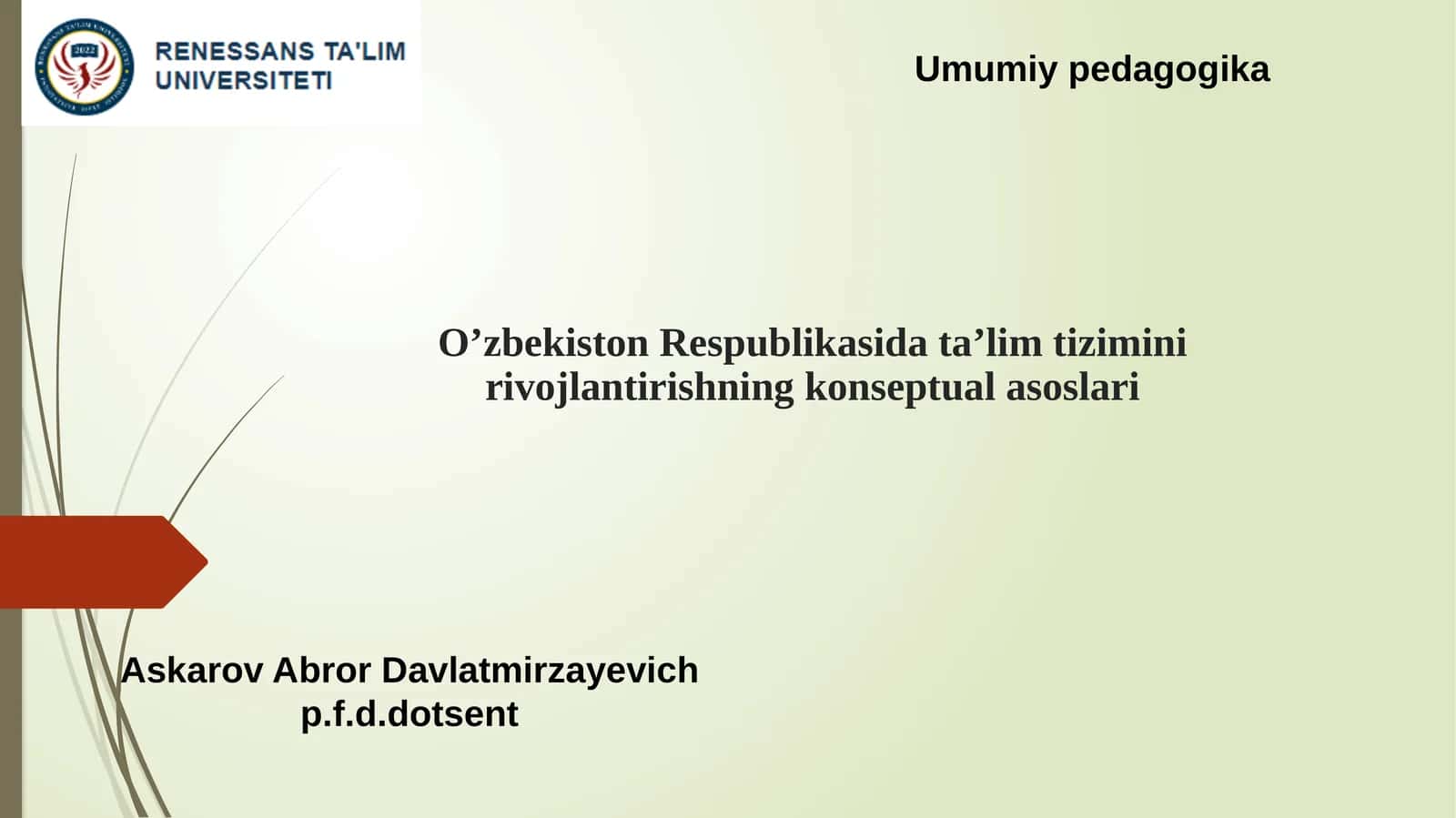 Umumiy pedagogika