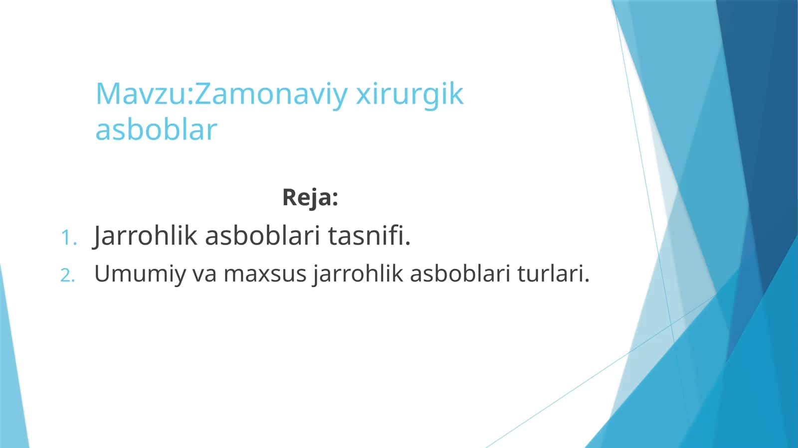 Zamonaviyxirurgikasboblar