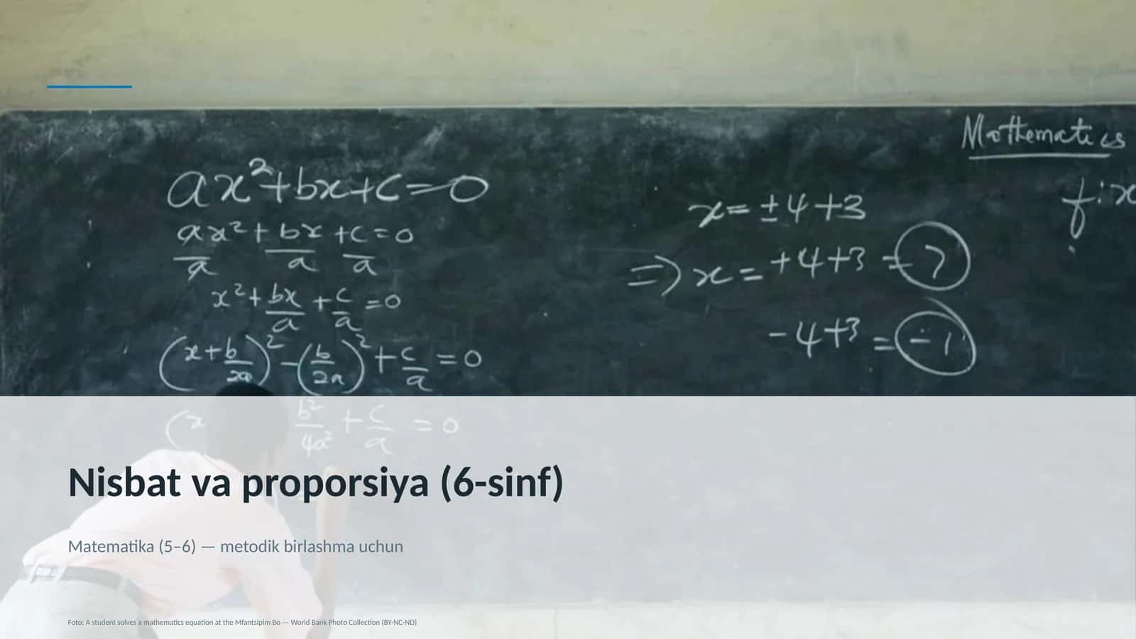 Nisbat va proporsiya (6-sinf)