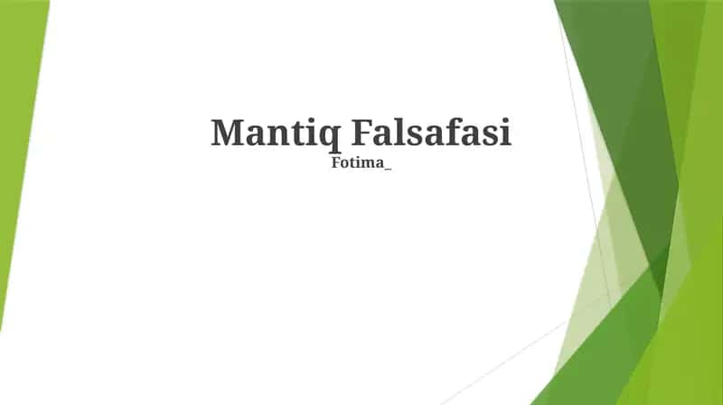 Mantiq Falsafasi