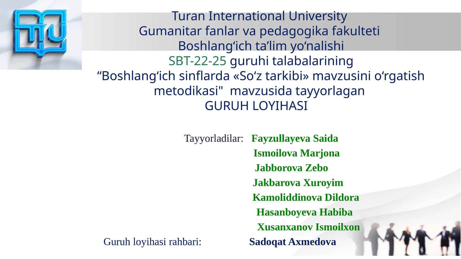 Boshlang‘ich sinflarda «So‘z tarkibi» mavzusini o‘rgatish metodikasi