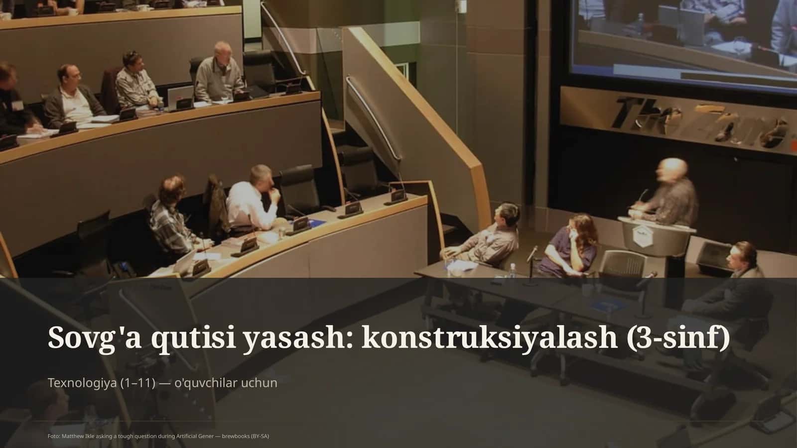 Sovg'a qutisi yasash: konstruksiyalash (3-sinf)