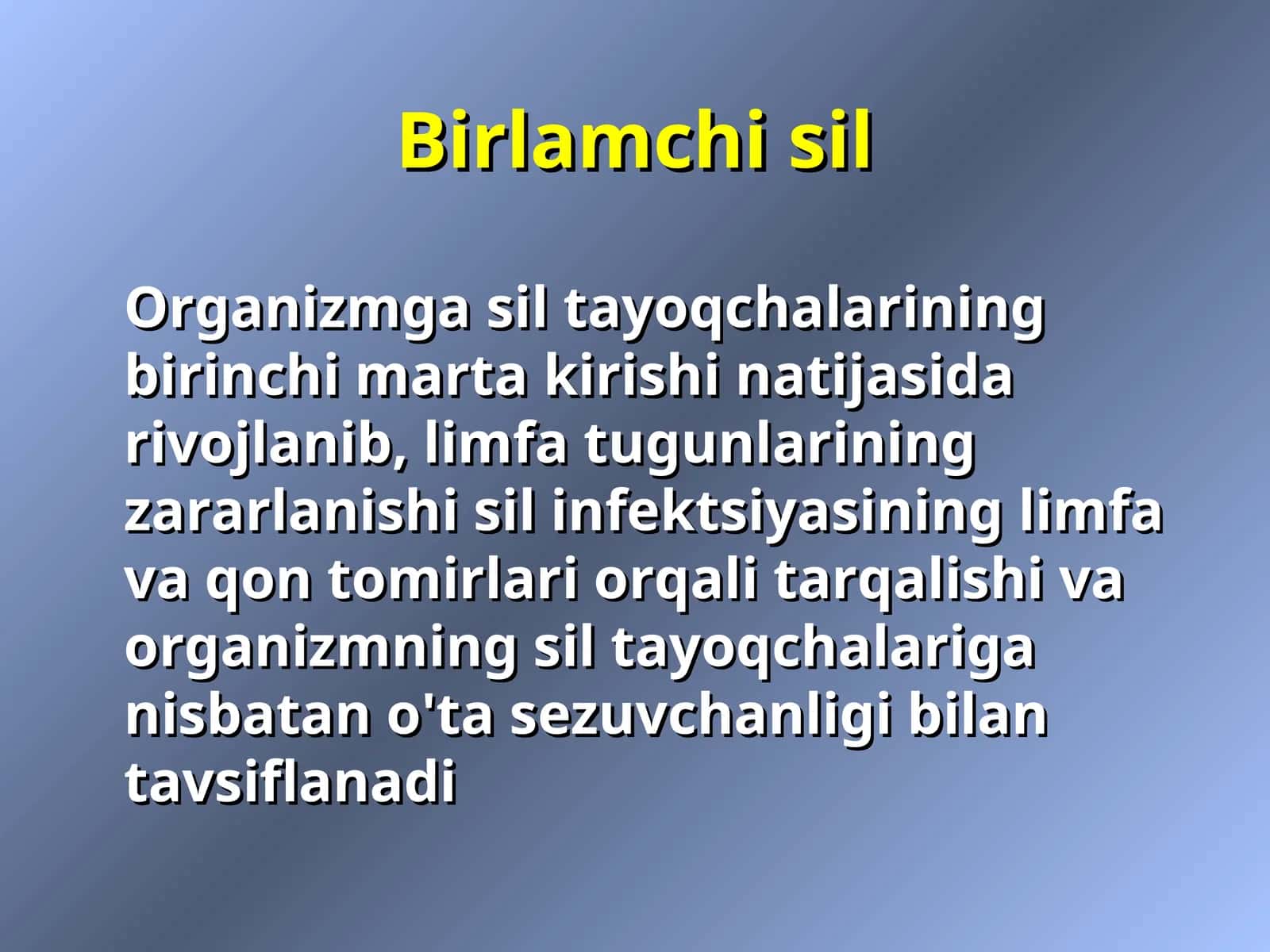 Birlamchi sil