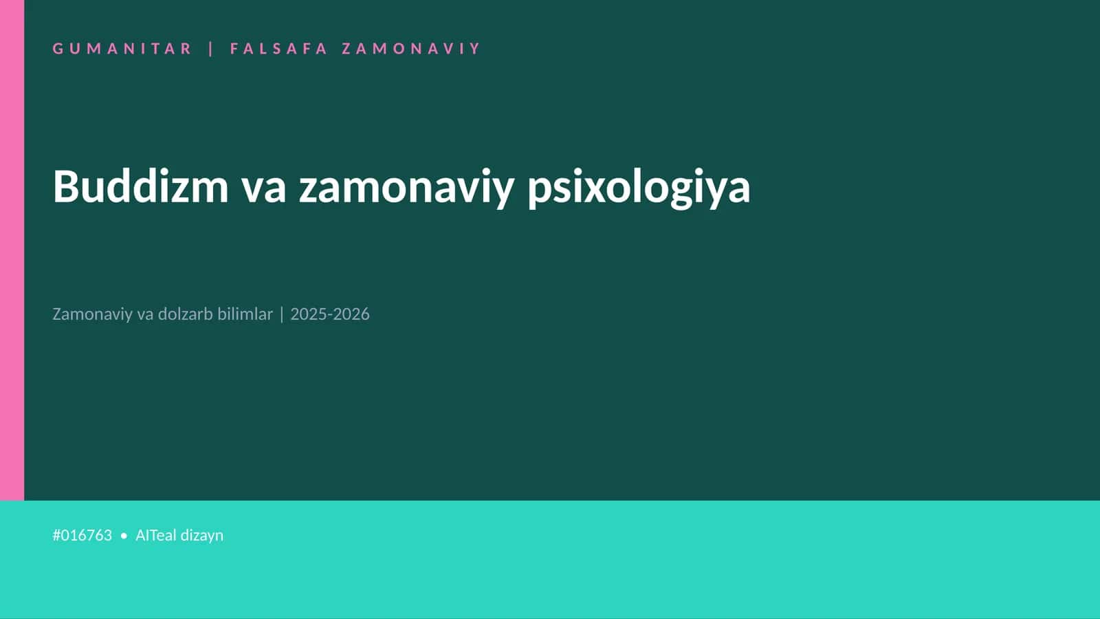 Buddizm va zamonaviy psixologiya