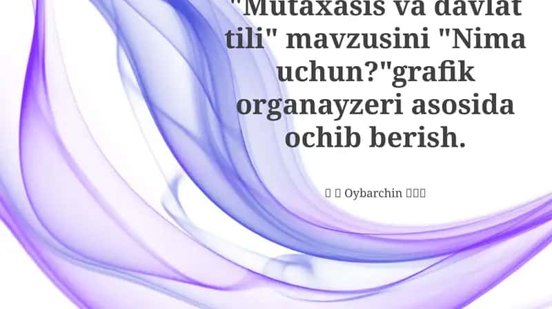 Mutaxasis va davlat tili