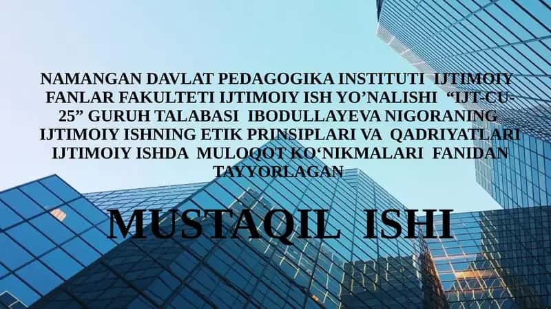 Ijtimoiy ish va fuqarolik huquqi