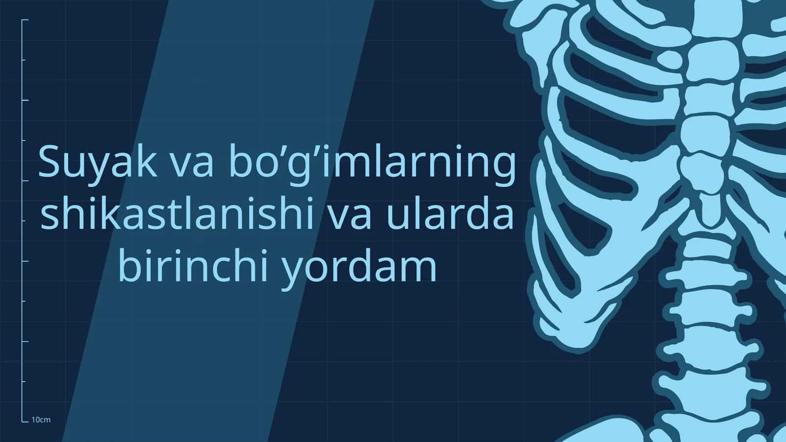 Suyak va bo’g’imlarning shikastlanishi va ularda birinchi yordam