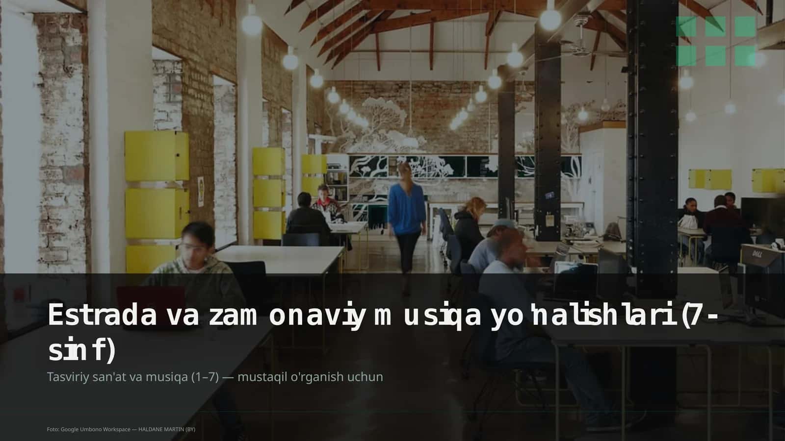 Estrada va zamonaviy musiqa yo'nalishlari (7-sinf)