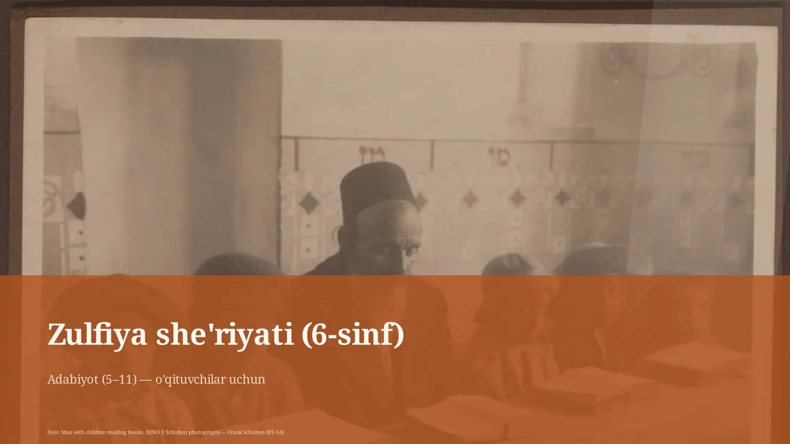Zulfiya she'riyati (6-sinf)
