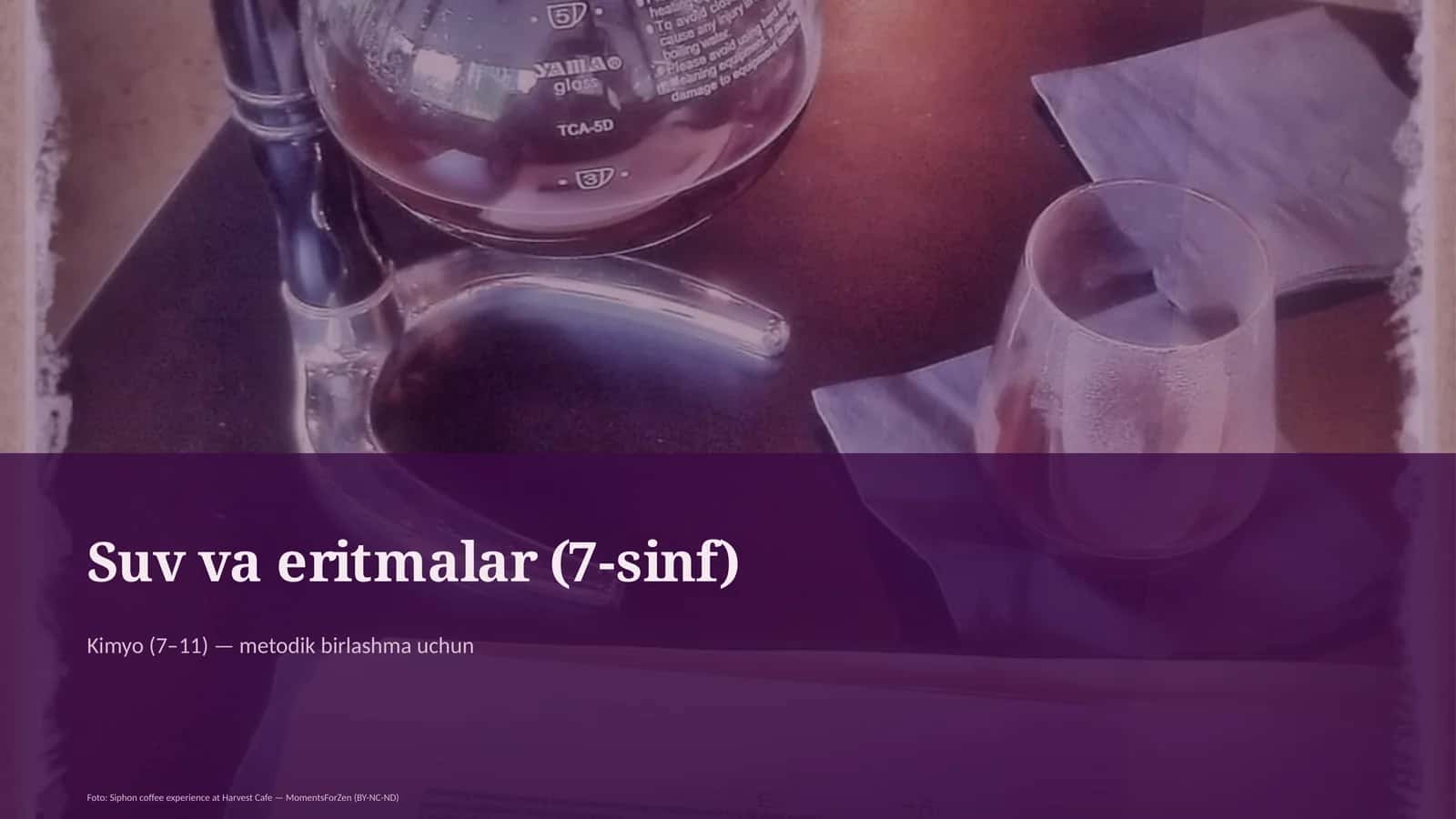 Kimyo (7–11) — metodik birlashma uchun