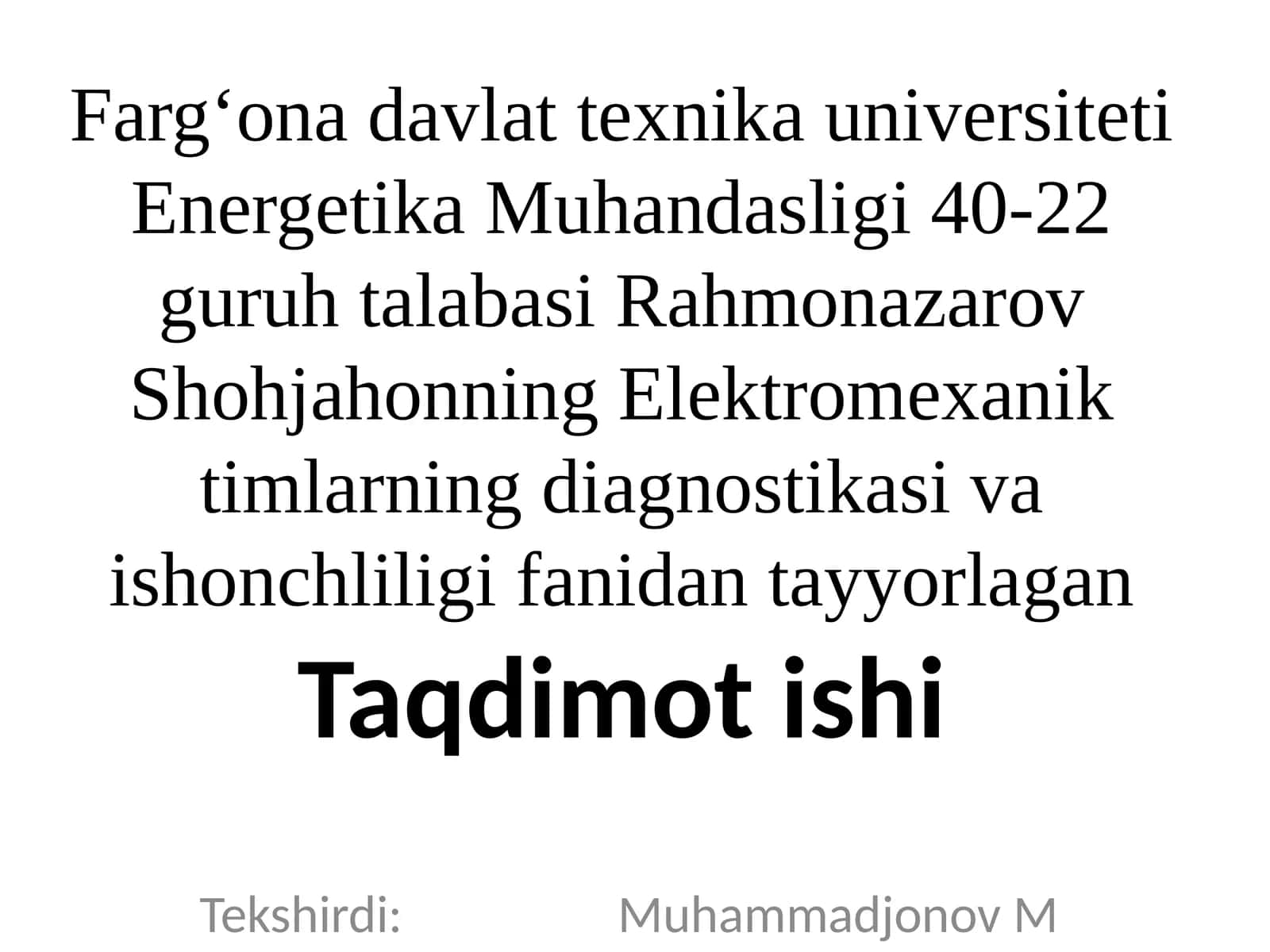 Harorat Diagnostikasi
