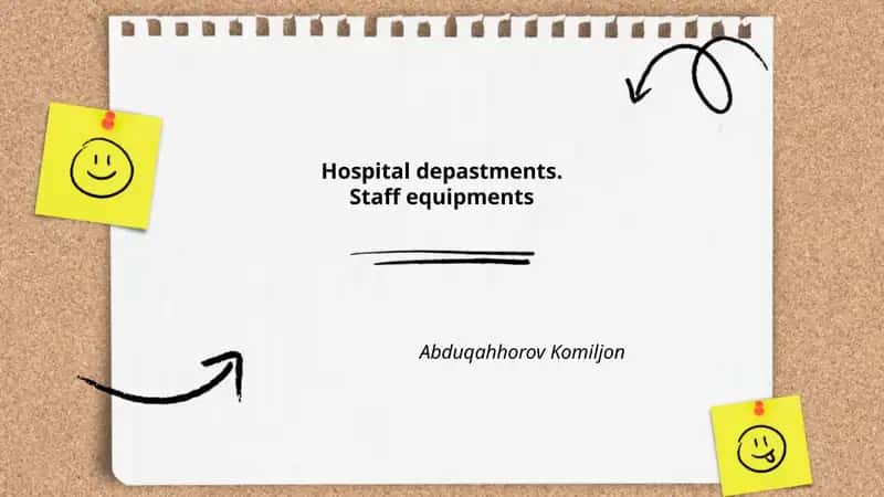 Hospital depastments