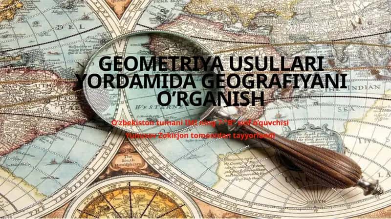 Gepgrafiya va Geometriya bog‘liqligi