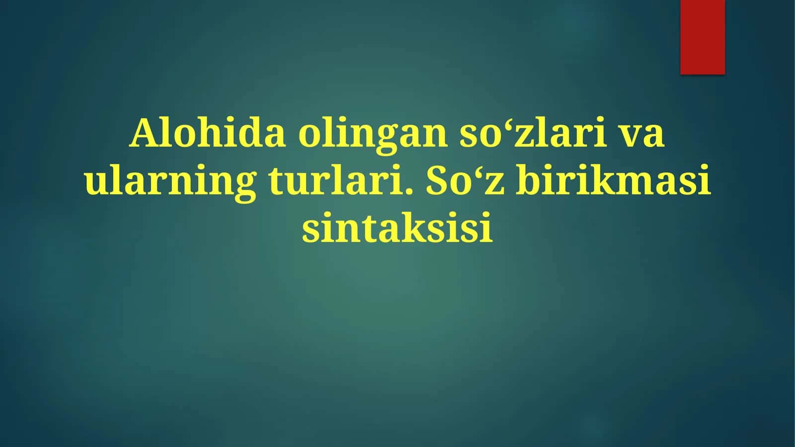 So'z Birikmalarini Tahlil Qilish