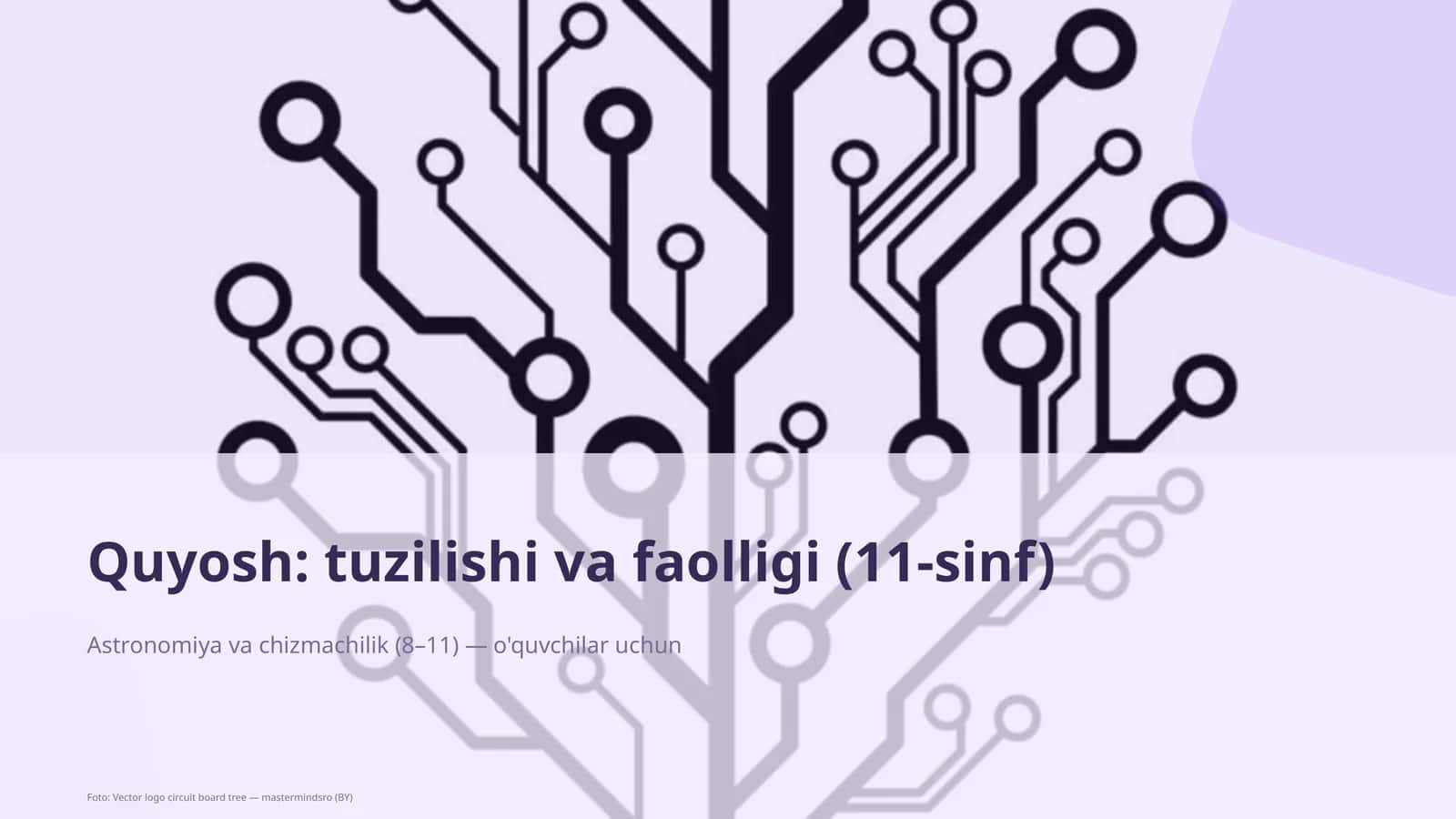 Quyosh: tuzilishi va faolligi (11-sinf)