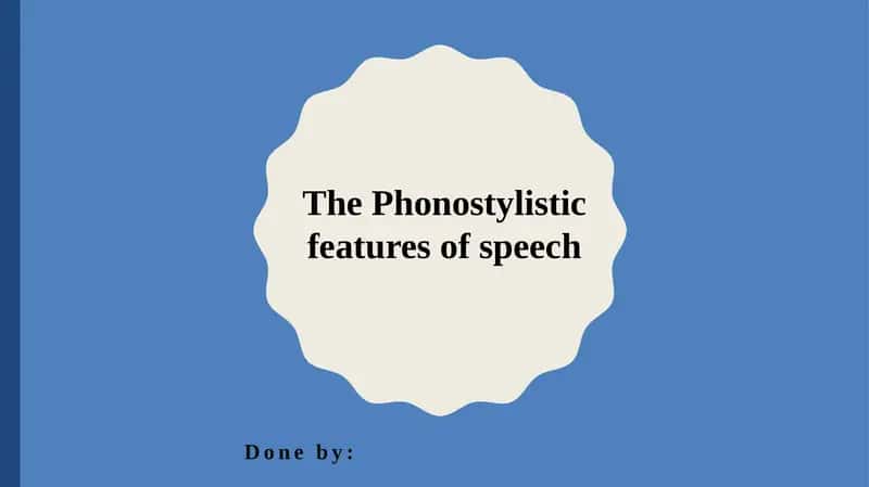 The Phonostylistic features of speech. Syllable division and its types. Classification of english consonant and vowel phonemes.