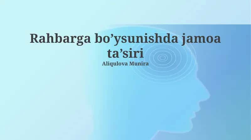 Guruhning obro' va liderlik