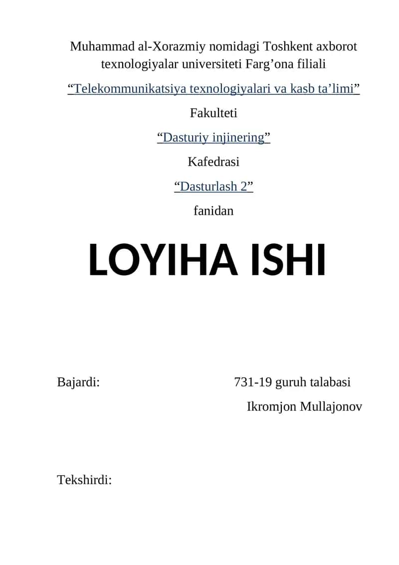 O`ZBEKISTONDAGI MEXMONHONAAR BAZASINI SHAKILLANTIRISH