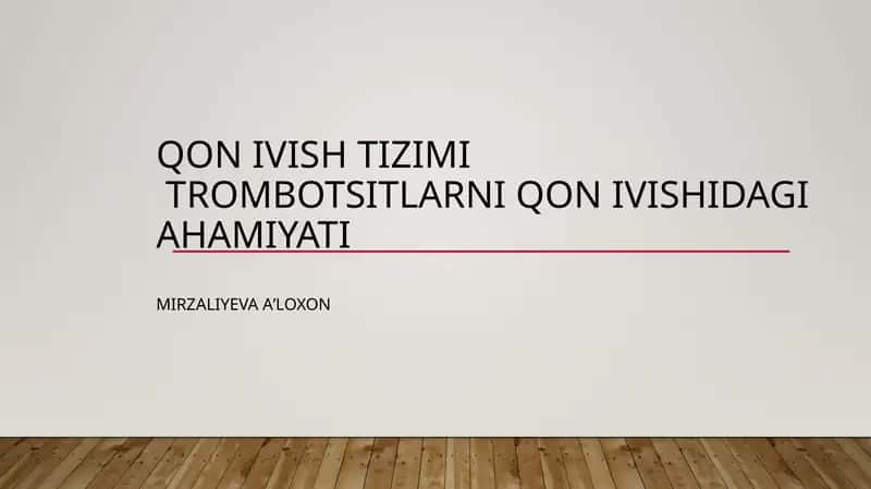 Qon ivishi
