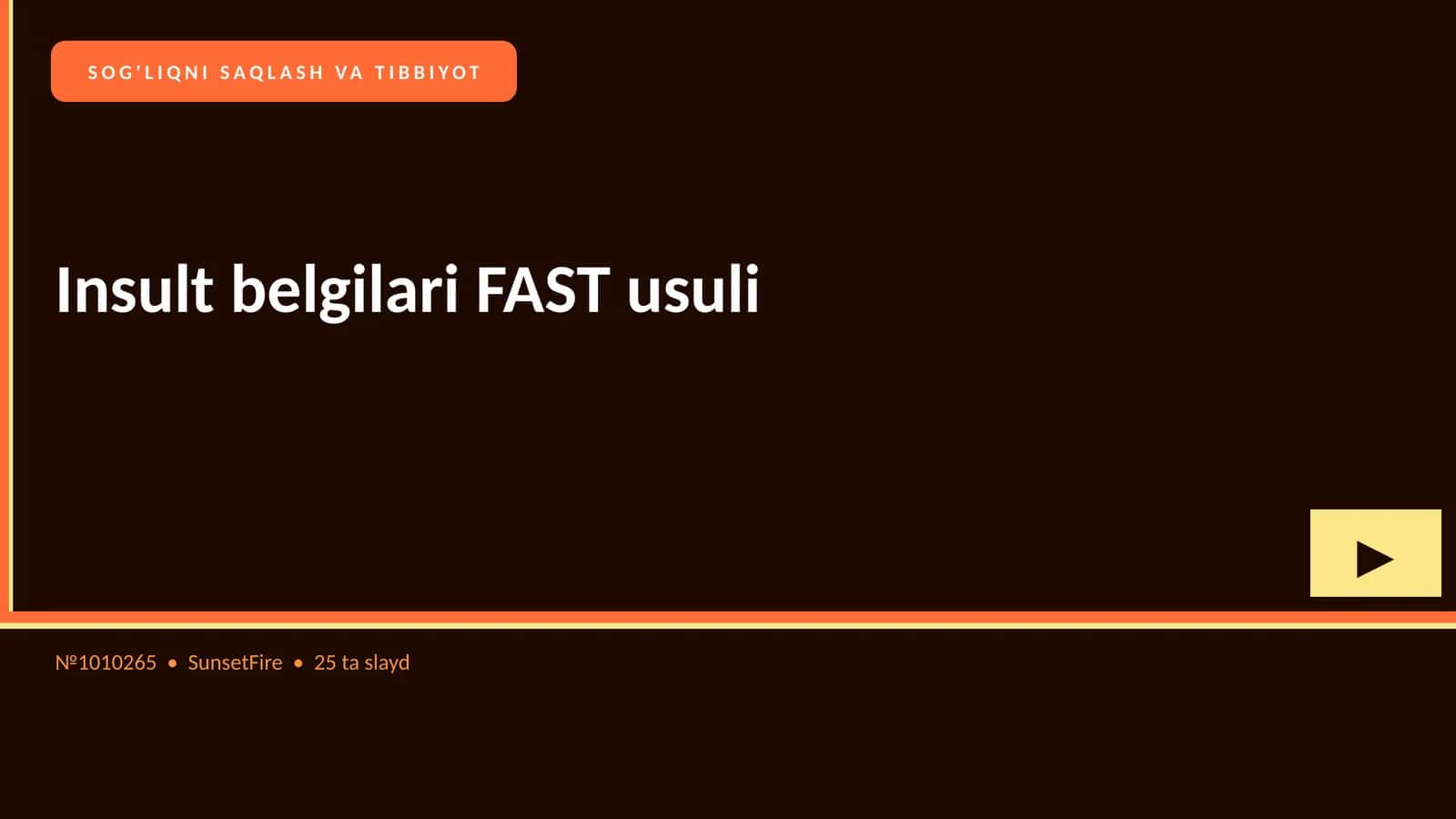 Insult belgilari FAST usuli