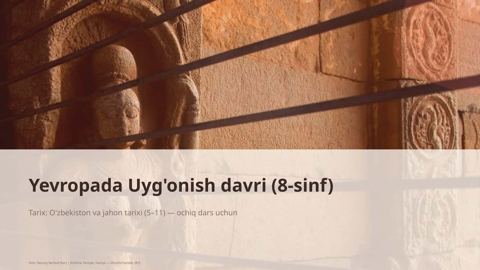 Yevropada Uyg'onish davri (8-sinf)