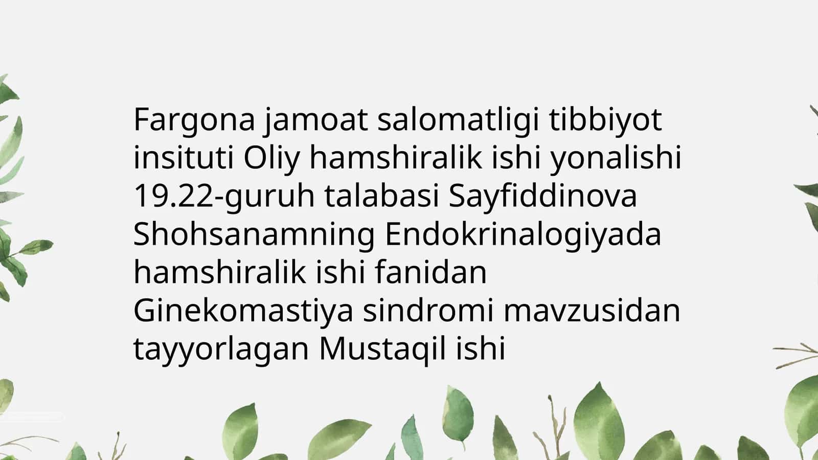 Ginekomastiya sindromi