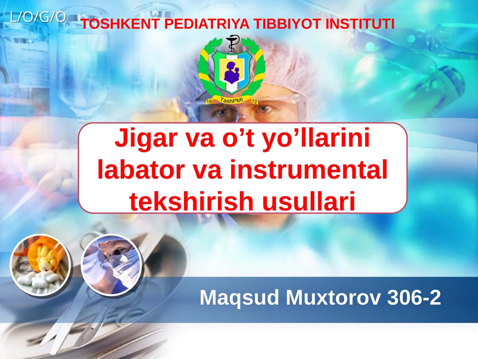 Jigar va o’t yo’llarini labarator va instrumental tekshirish usullari