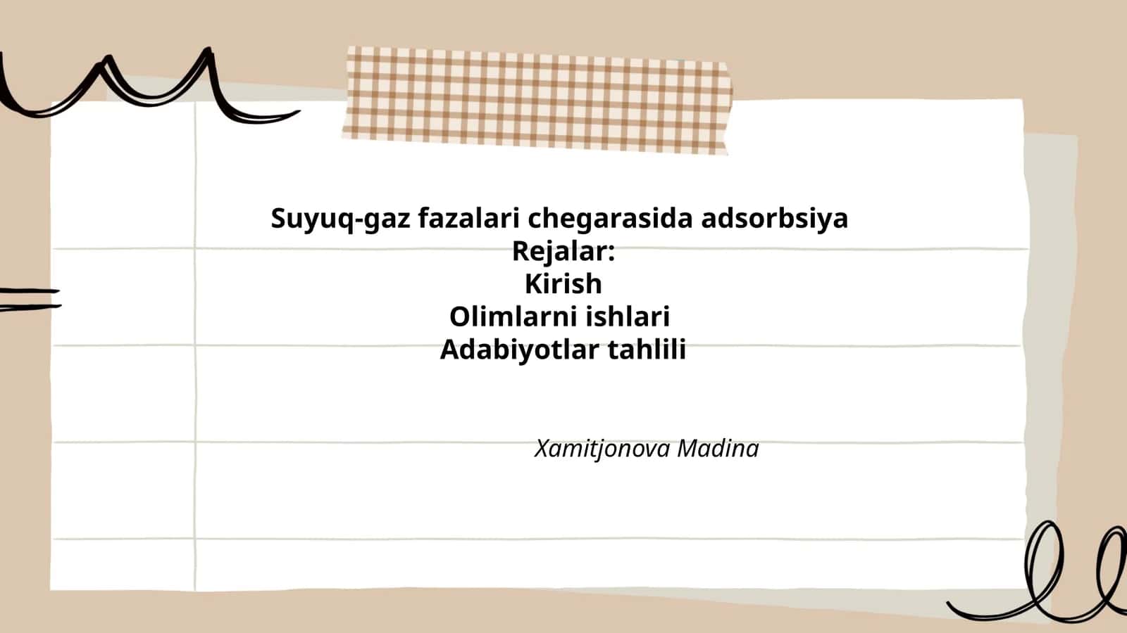 Suyuq-gaz fazalari chegarasida adsorbsiya