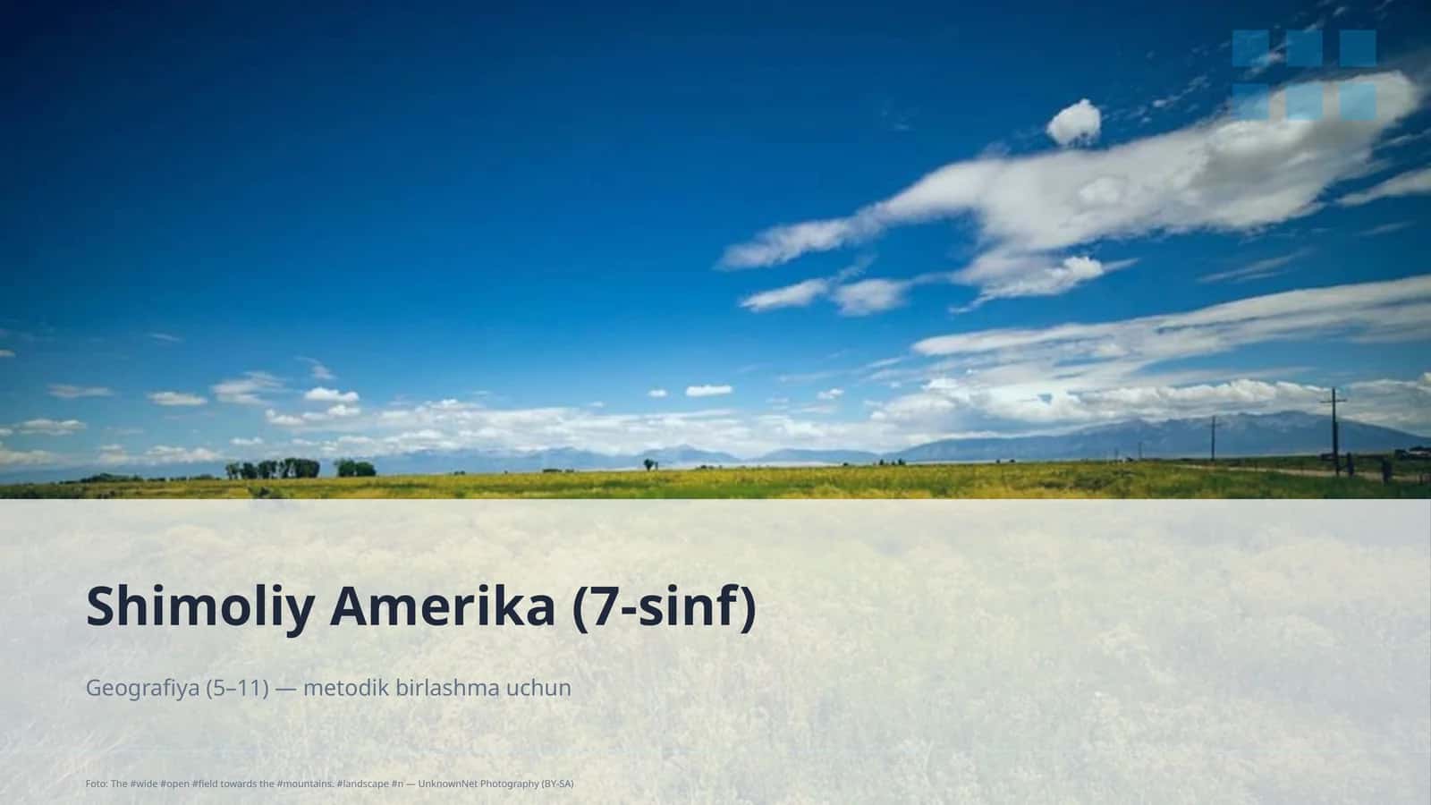 Shimoliy Amerika (7-sinf)