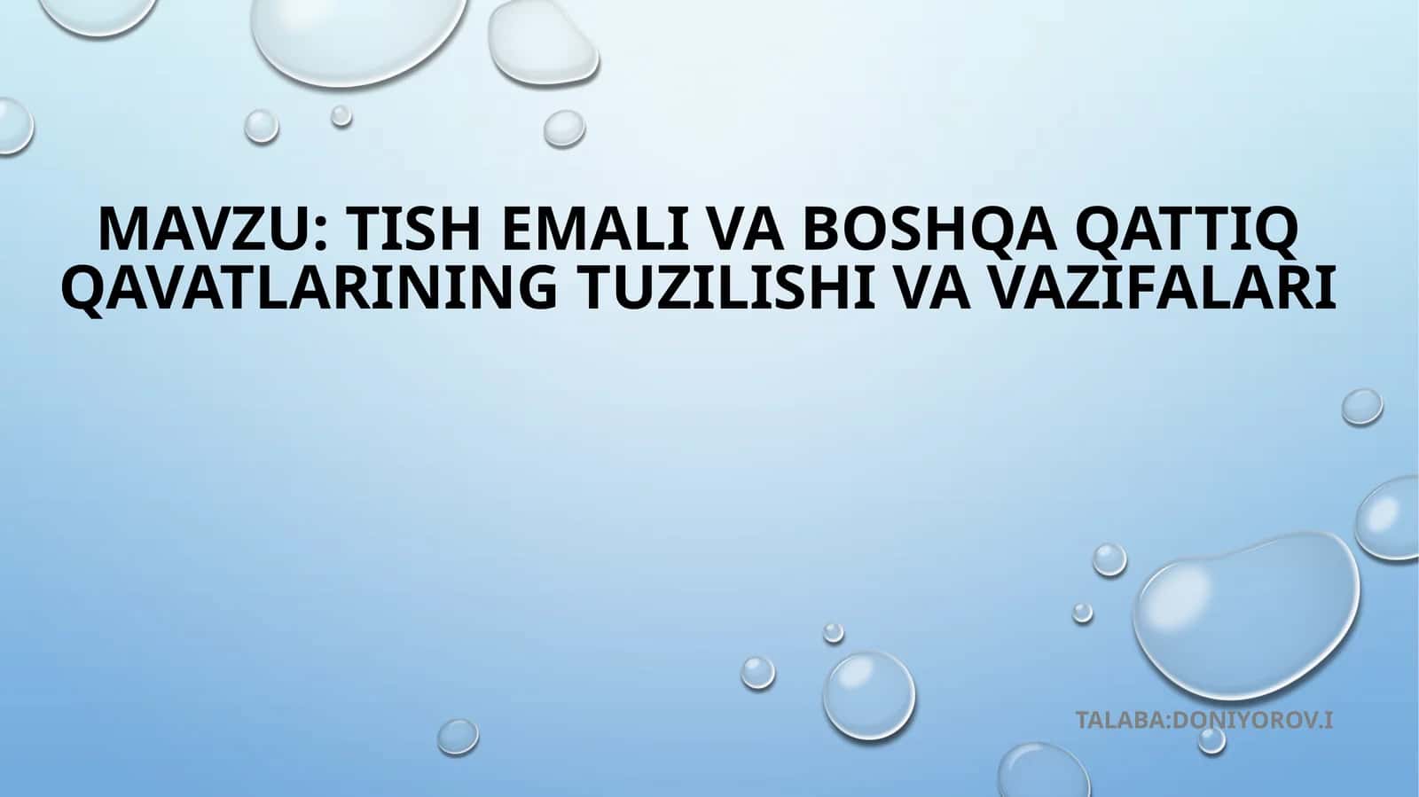 stomatologiyada tekshirish usullari