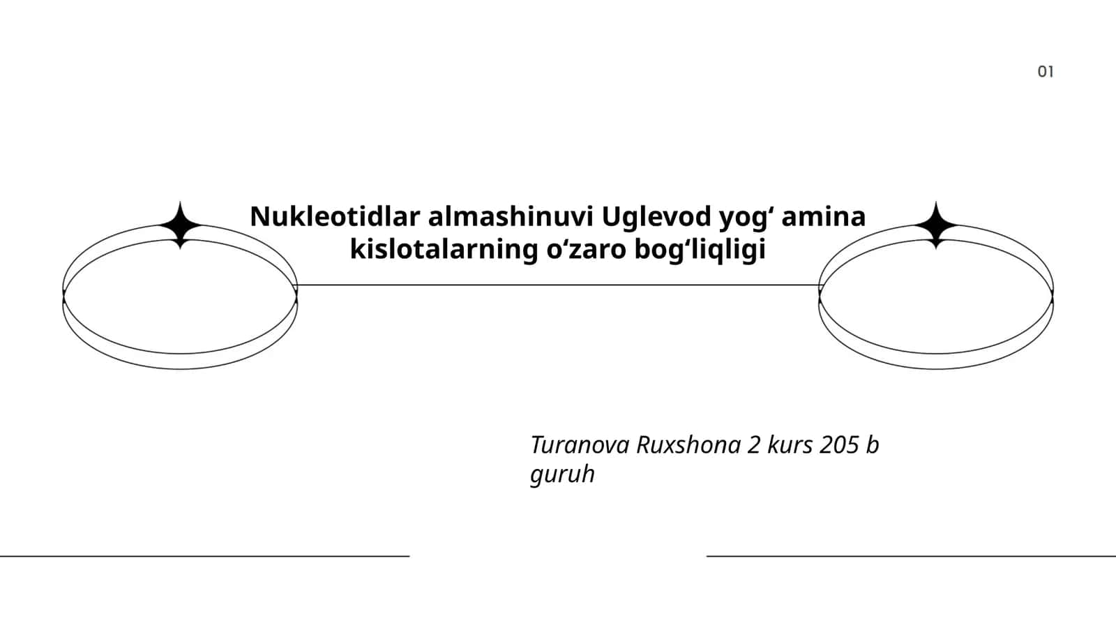 Nukleotidlar almashinuvi Uglevod yogʻ amina kislotalarning oʻzaro bogʻliqligi