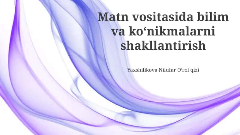 Xotira va Ma’lumotlarni Saqlash