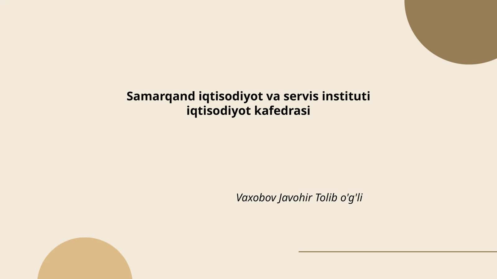 Samarqand iqtisodiyot tarixi