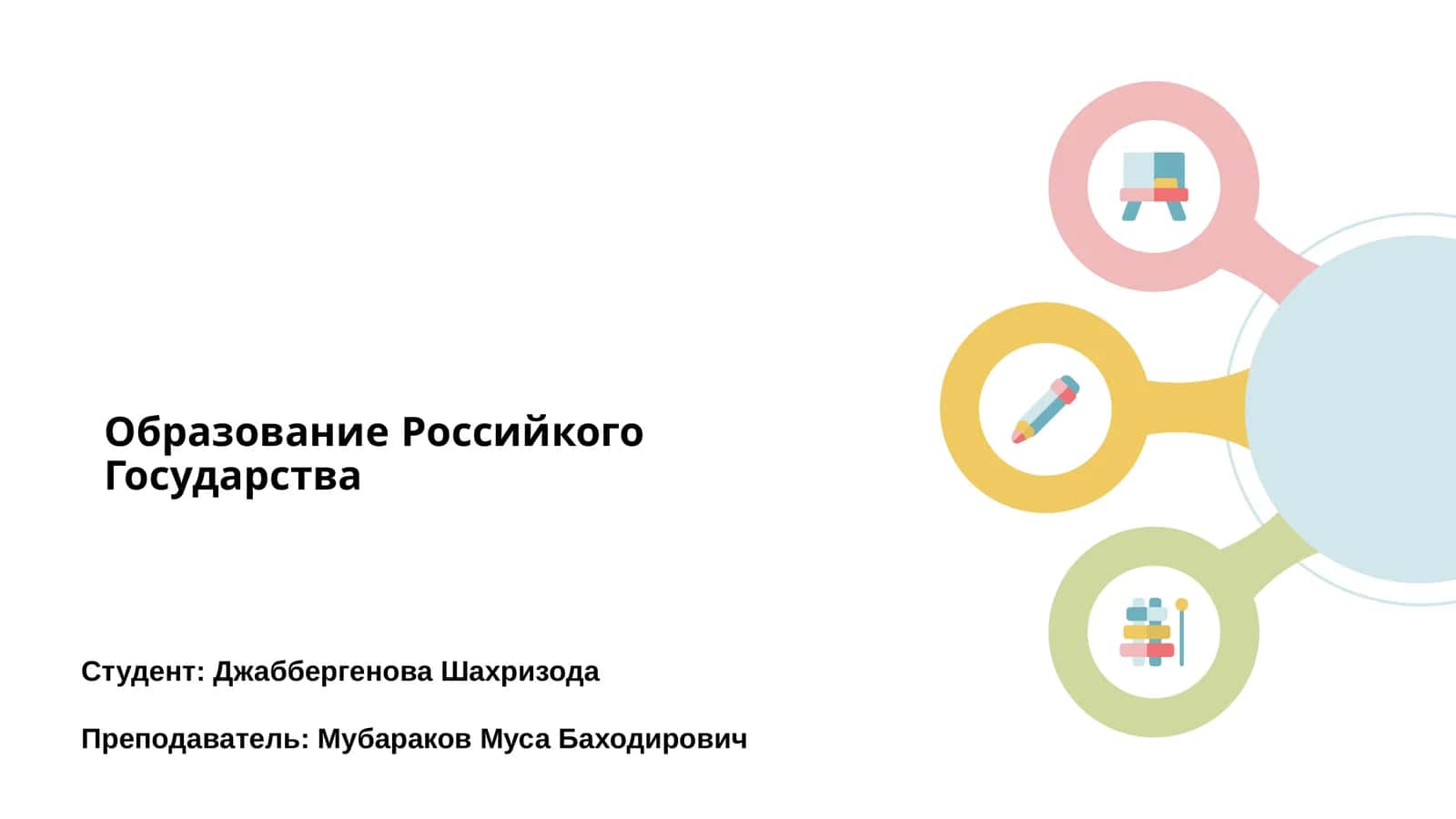 Образование Российкого Государства