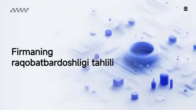 Firmaning  raqobatbardoshligi tahlili