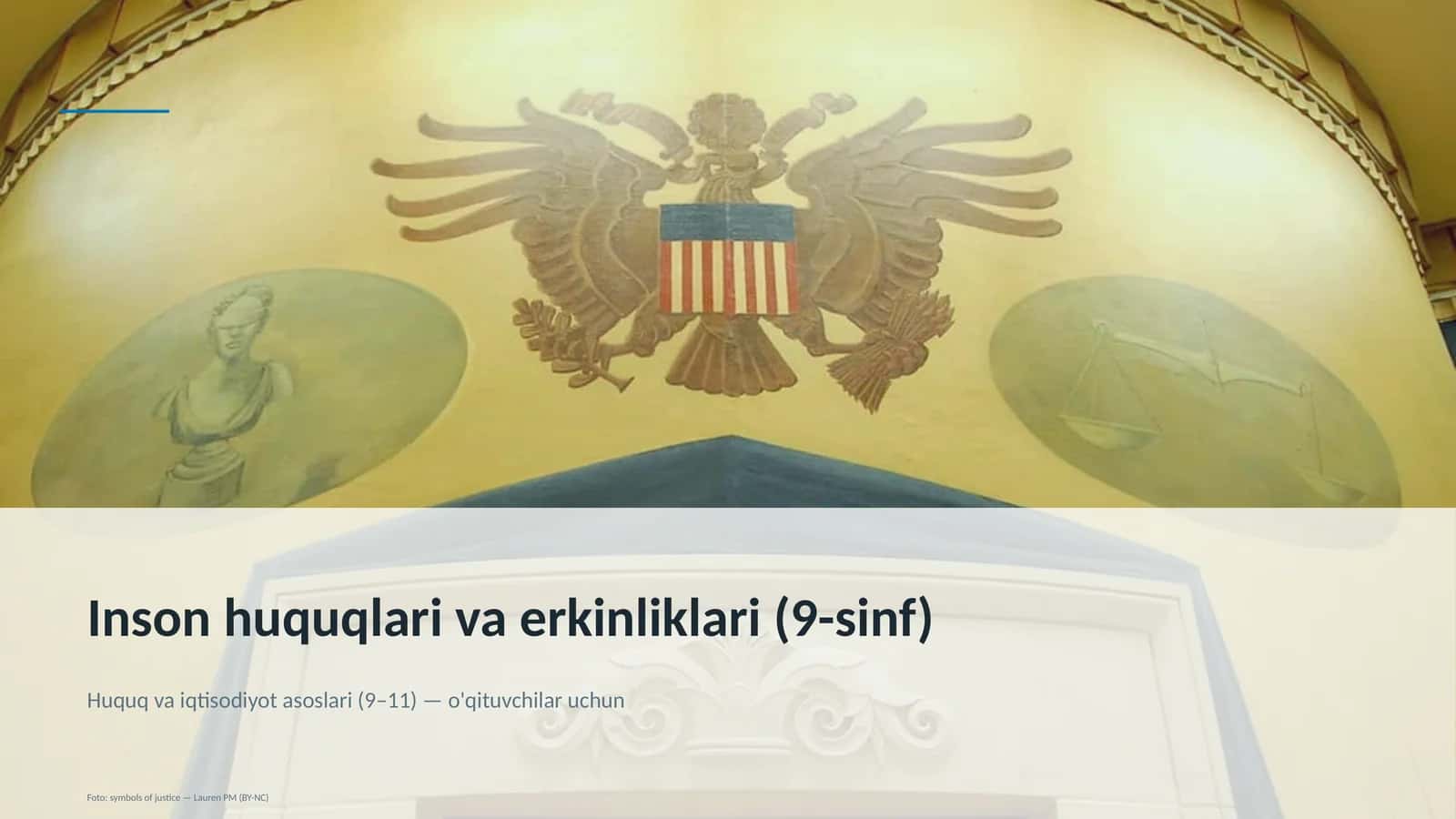 Huquq va iqtisodiyot asoslari (9–11) — o'qituvchilar uchun