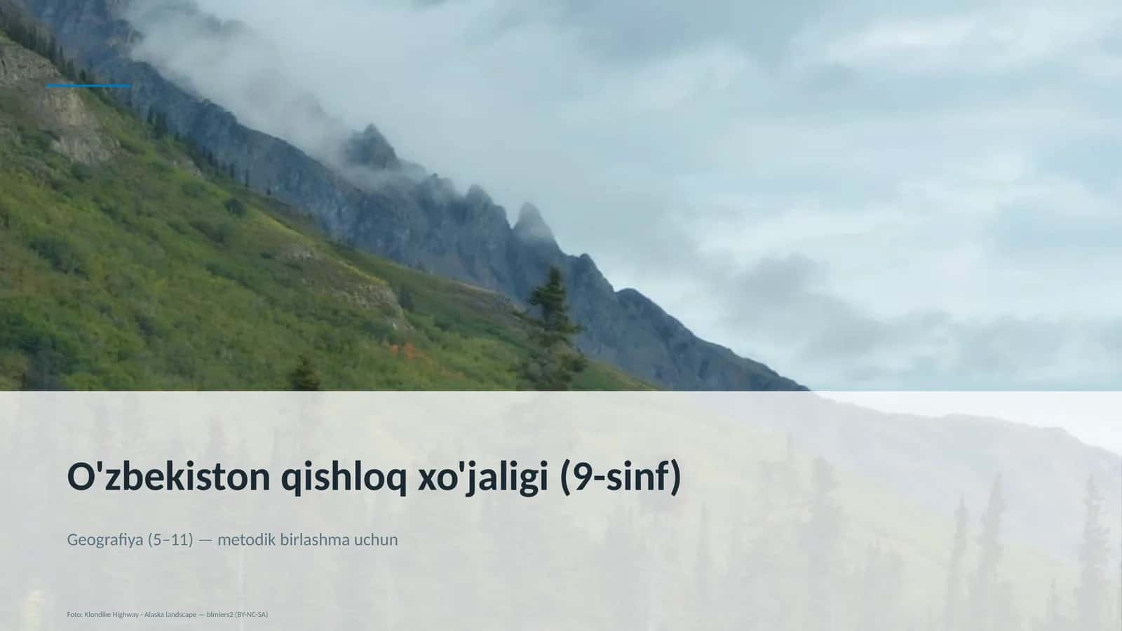 O'zbekiston Qishloq Xo'jaligi (9-sinf)