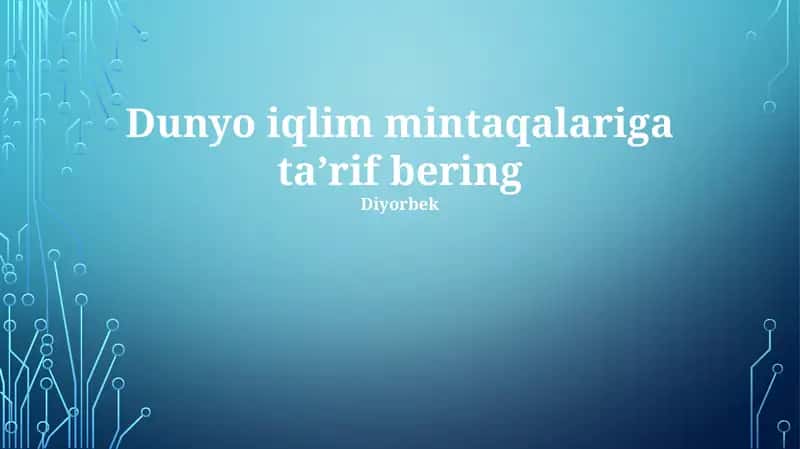 Sovuq mo''tadil iqlimda 4-5 oy davom etadigan qish mavsumi