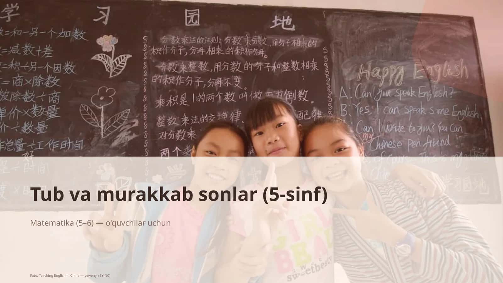 Tub va murakkab sonlar (5-sinf)