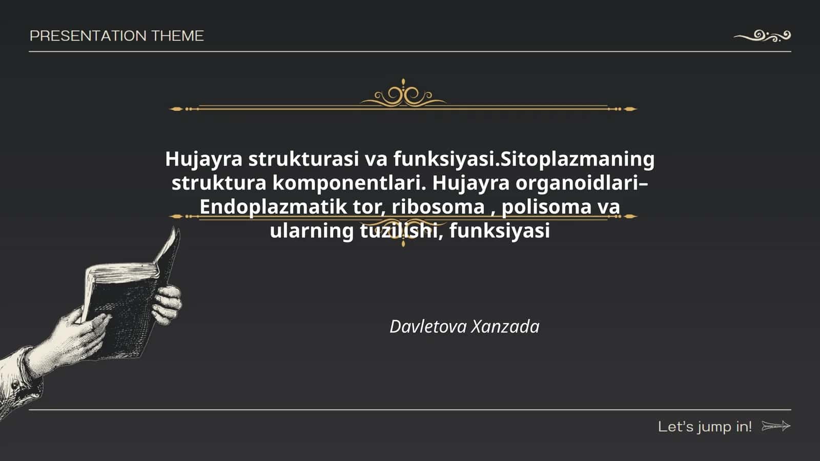 Hujayra strukturasi va funksiyasi